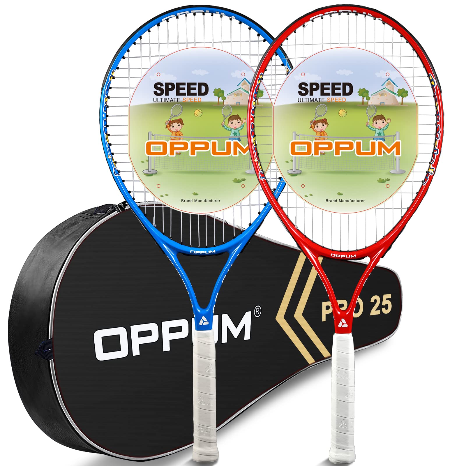 Kids Tennis Racket 21" 23" 25" Kids and Junior Tennis Racket for Boys Girls Kids Children Pupils Stu