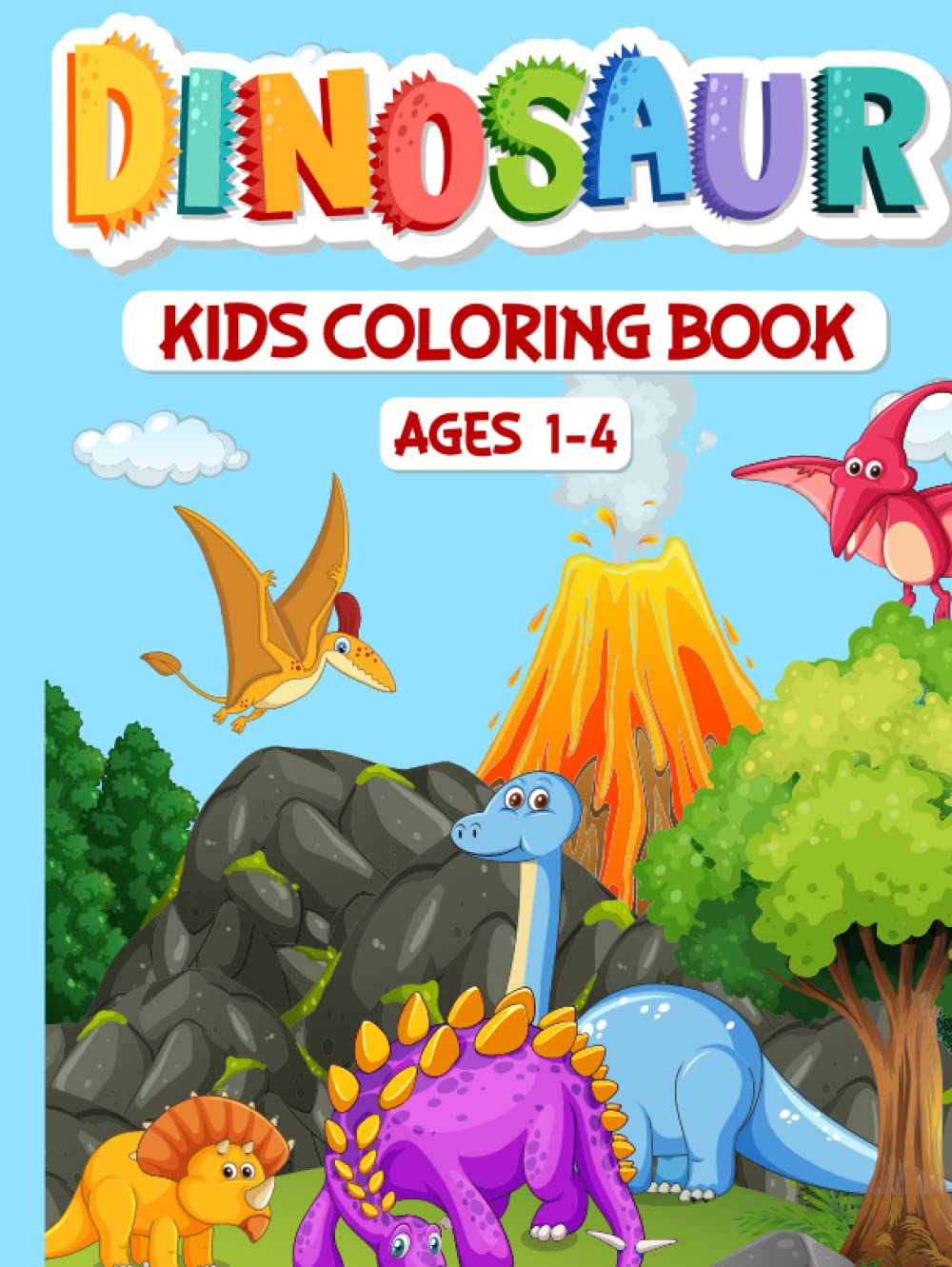 Dinosaur Kids Coloring Book | My First Big Dinosaur Coloring Book for Kids Ages 1-4 | Jumbo Dinosaur Book for Kids | Enhance Preschool with Dinosaur ... Book | My First Toddler Coloring Book