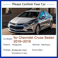 Vista 3 de Accesorios para guardabarros de coche, aletas de barro para chevrolets Cruze Sedan 2016 2017 2018 2019 protectores contra salpicaduras aleta