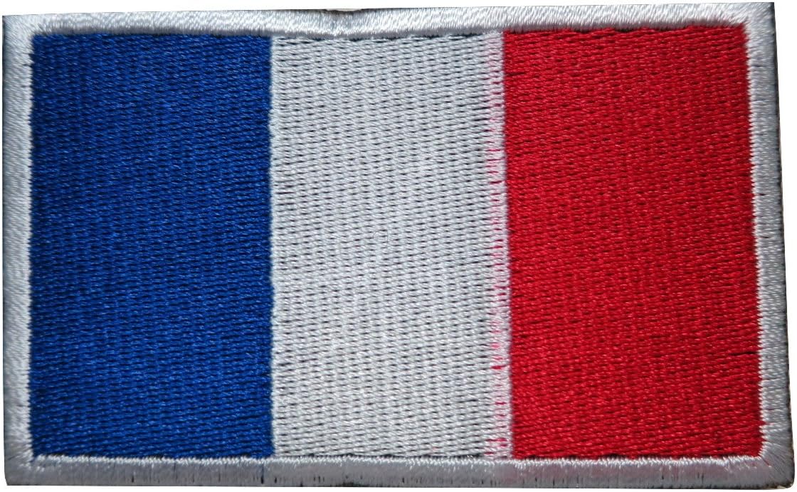 TrendyLuzFrance French National Country Flag Embroidered Hook & Loop Patch