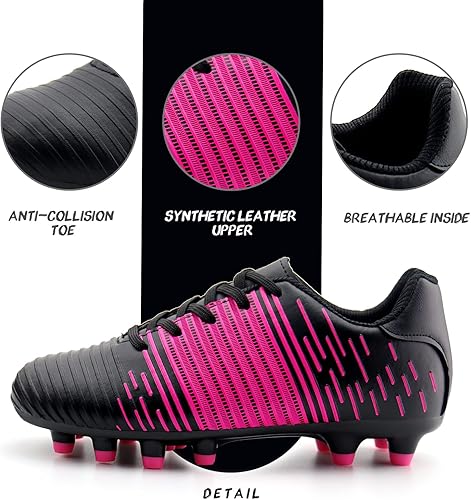 Miniatura 3 de Starmerx - Zapatos con tacos para niños y niñas, para jugar fútbol al aire libre.