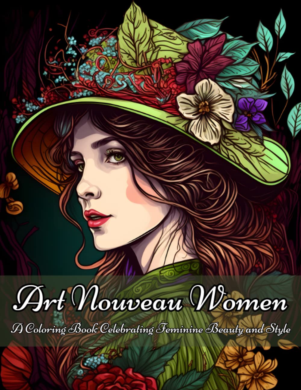 Mindful MarkersArt Nouveau Women: A Coloring Book Celebrating Feminine Beauty and Style