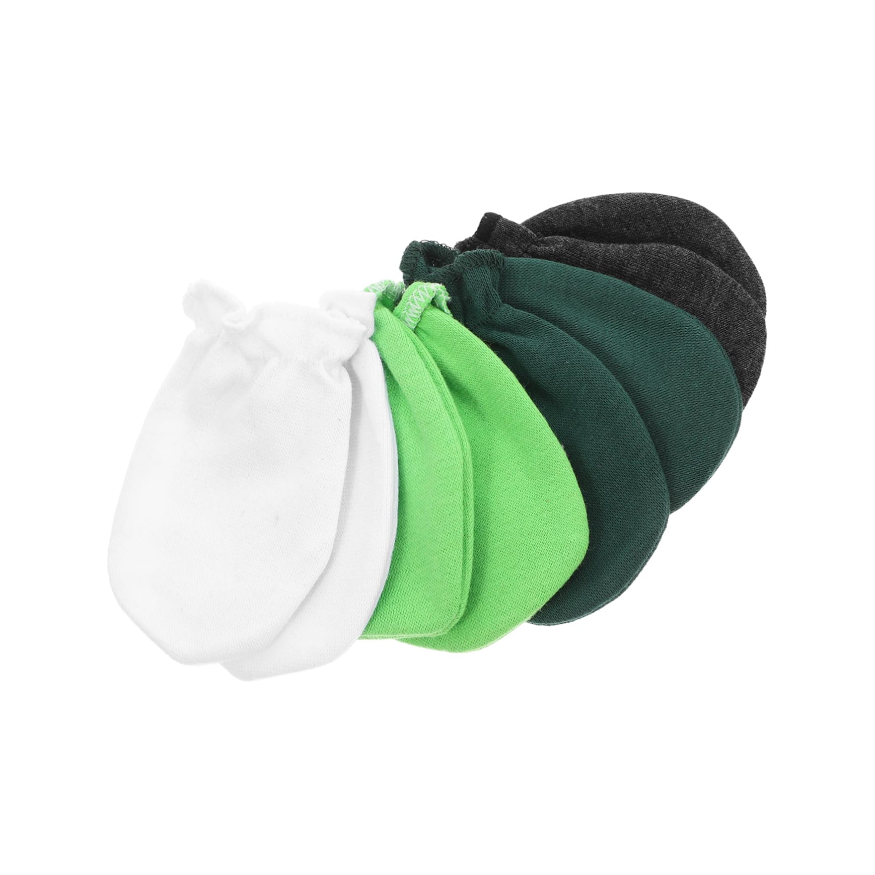 COSMEVIVI Baby Anti-grasping Gloves Newborn Face Protection Gloves 4 Pairs Cotton Gloves for Boys and Girls Warm Stretchy