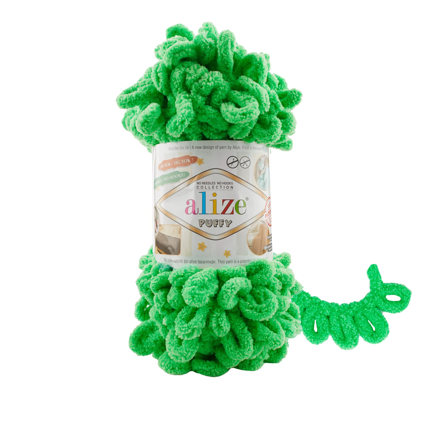 Alize Puffy Hand Knitting Yarn 1PC (Spring Green No. 778)