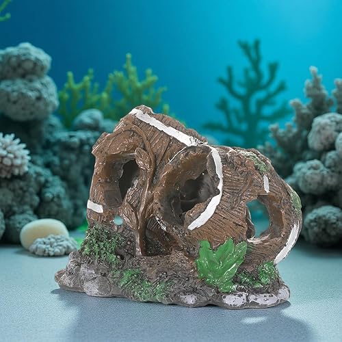 Miniatura 3 de Aquarium Decorations Resin Hollow Tree Trunk Ornament GT1170