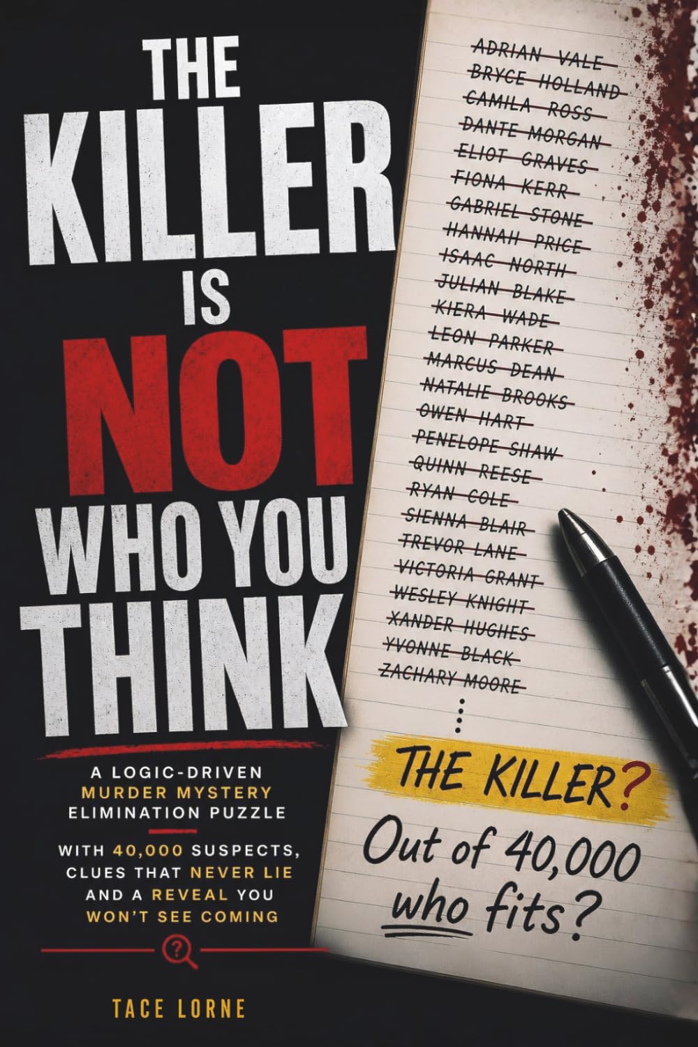 THE KILLER IS NOT WHO YOU THINK: A Logic-Driven Murder Mystery Elimination Puzzle with 40,000 Suspects, Clues That Never Lie and a Reveal You Won't See Coming