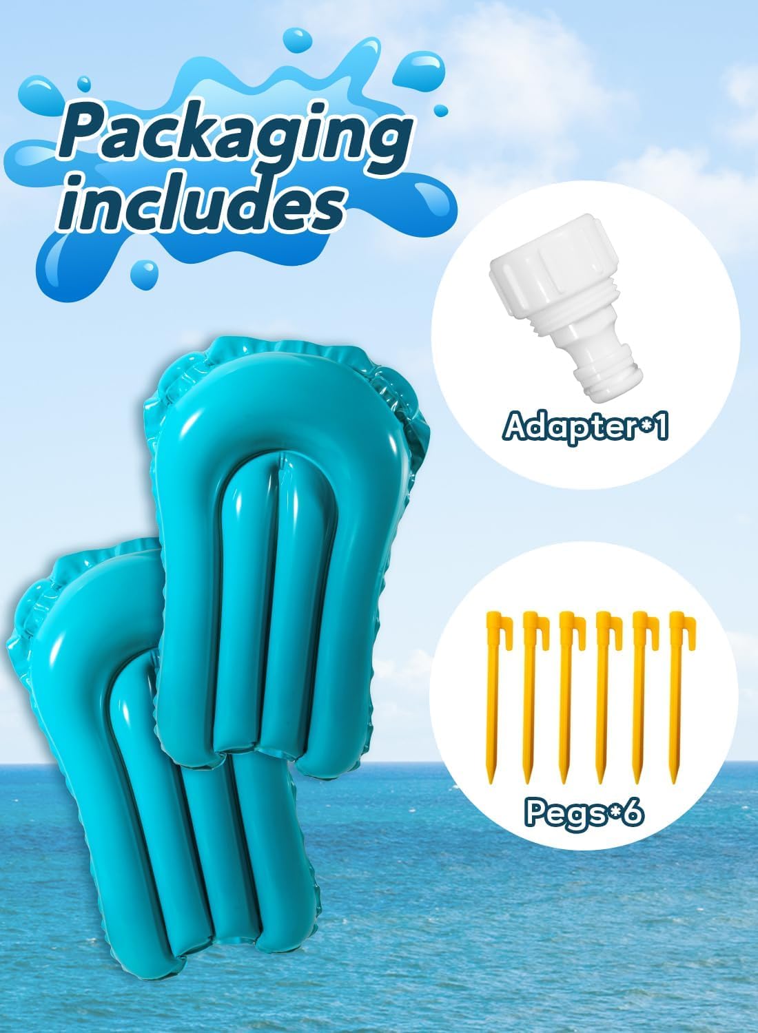 Slip and Water Slide for Kids and Adults Backyard with Extra-Large Inflatable Guard Rails and Dual Way Water Sprayers,Heavy Duty and Extra Long Design with Two Inflatable Bodyboards