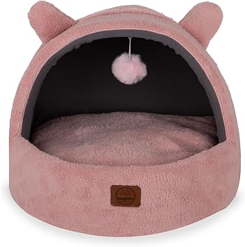 Jungolica Tom Kedi Yata  Pembe 40x50 cm, Ultra Yumu ak Pelu ,  kar labilir  ift Tarafl  Minder,  st  Kapal  Tasar m, Nefes Alabilen Kuma , Kayd rmaz Taban, Konforlu Kedi Evi