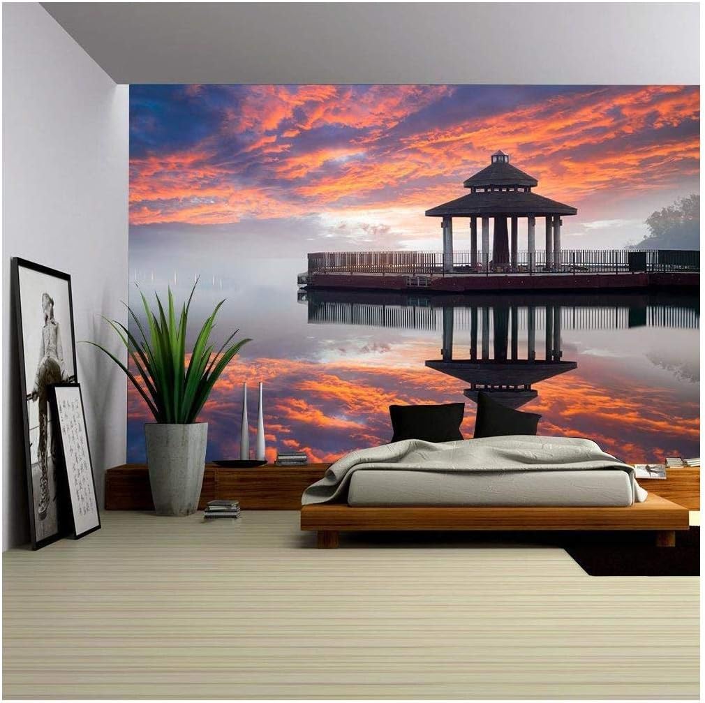 wall26 - Fast Airplane in The Sky - Removable Wall Mural | Self-Adhesive Large Wallpaper - 100x144 inches