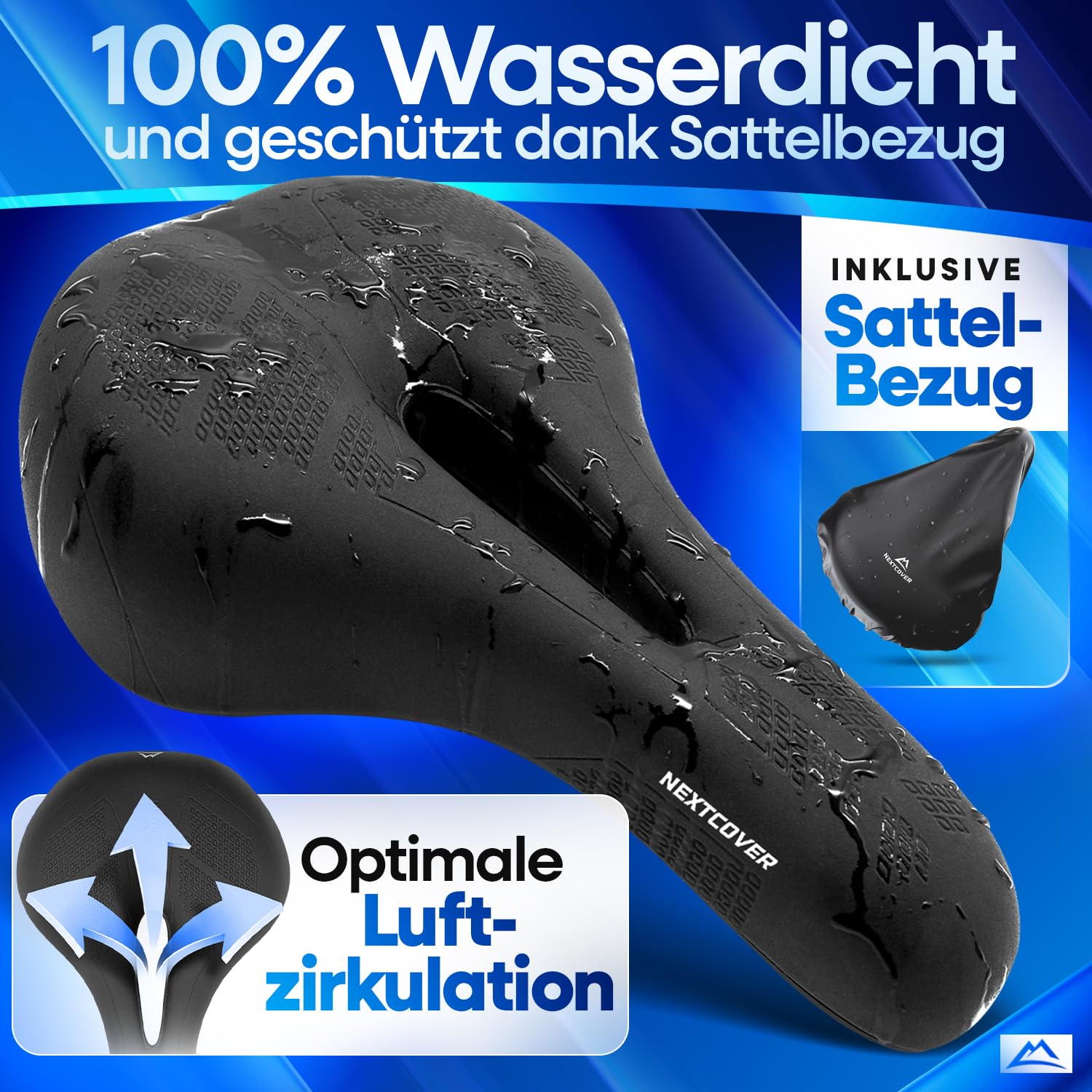 NEXTCOVER® Fahrradsattel - Das Original - mit Memory-Foam 3.0 I maximaler Fahrkomfort I ergonomischer Fahrrad Sattel für Damen & Herren I Fahrradsattel Herren bequem, Sattel Damen bequem weich - 4