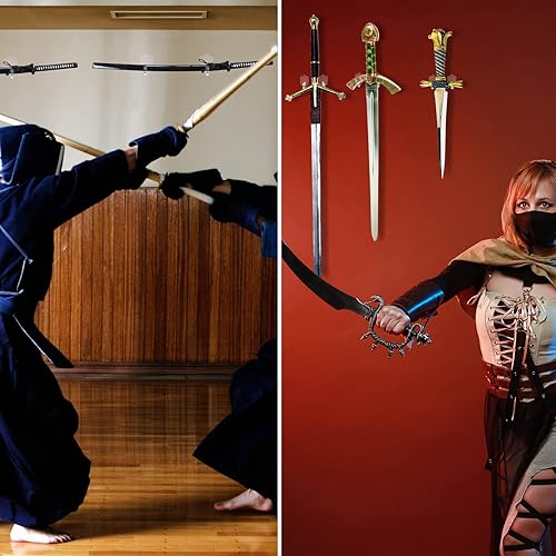 Miniatura 7 de Cosmos 1 juego de soporte de pared de espada acrílica, soporte de pared para espada, soporte de pared para exhibición vertical u horizontal, espada