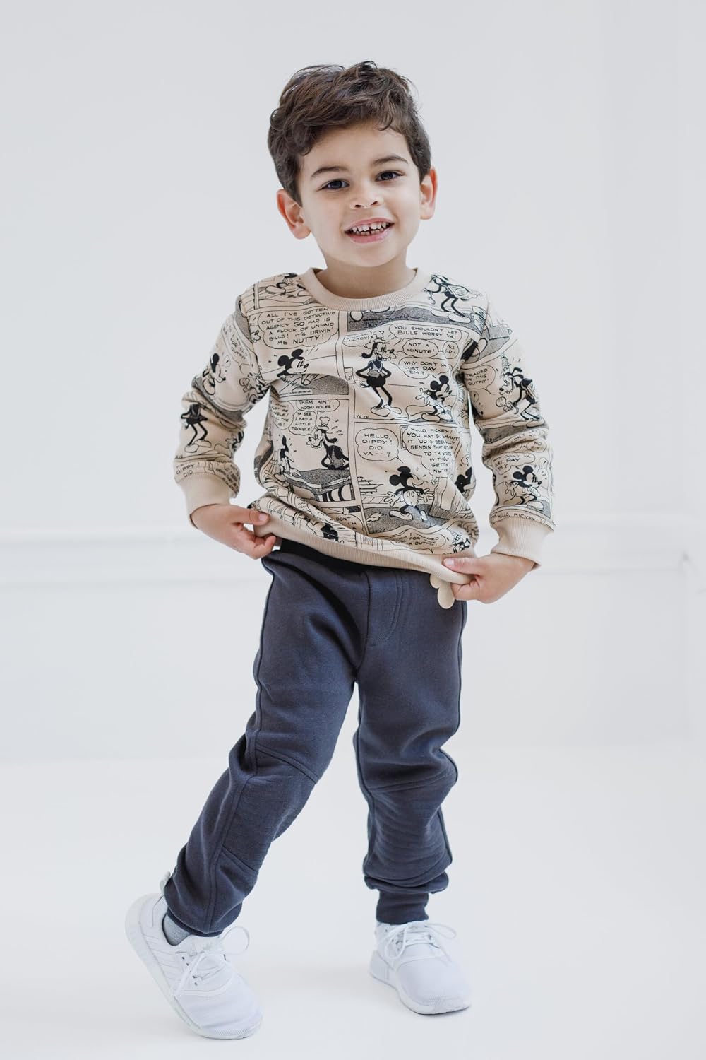 Disney Christmas Fleece Sweatshirt and Pants Outfit Set Newborn to Big Kid Sizes (Newborn - 10-12)