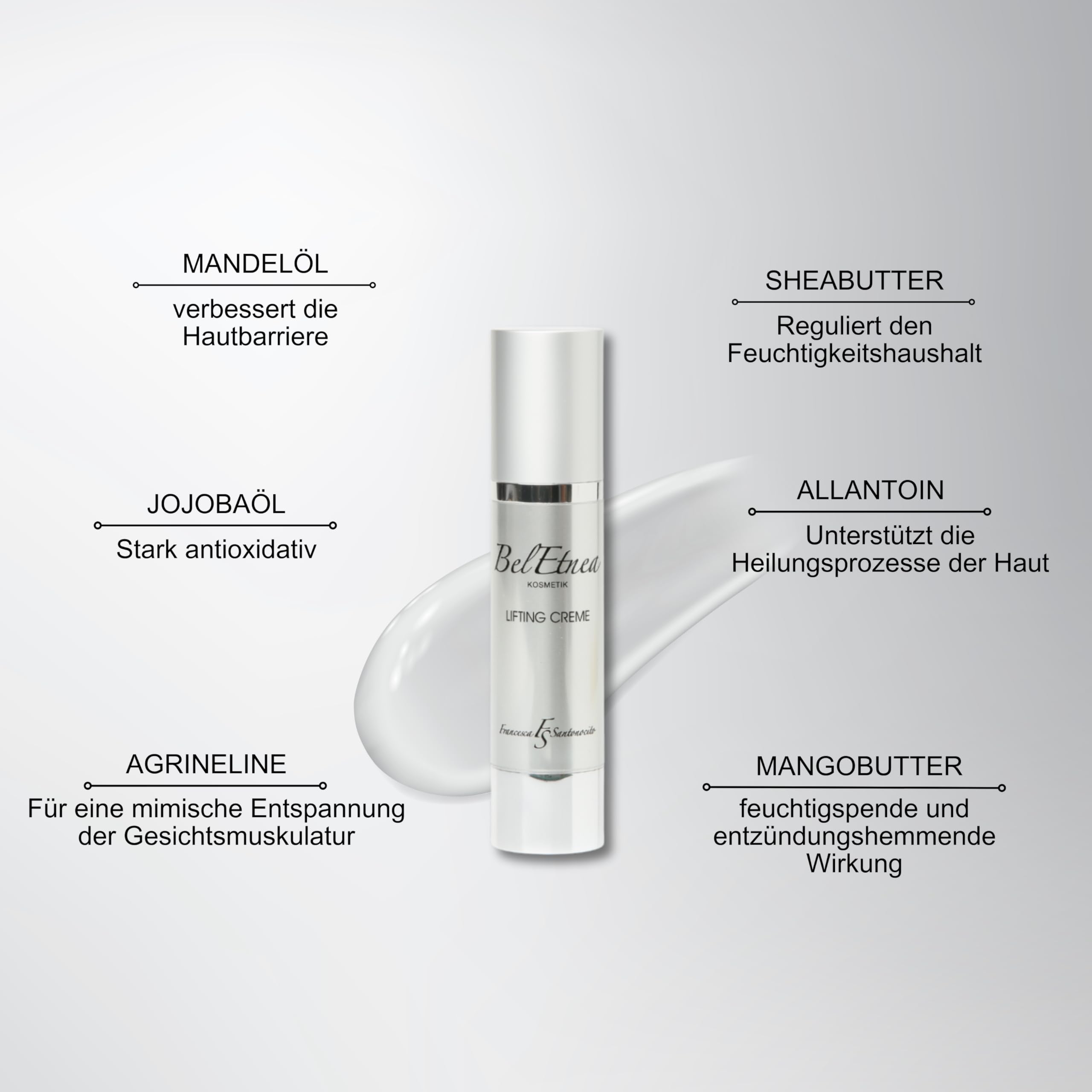 Lifting Creme Hochdosierte Tages- und Nachtcreme für Gesicht, Hals, Augen & Dekolleté Gesichtspflege Männer und Frauen | 24h Antifaltencreme für Glatte & Sichtbar Geliftete Haut