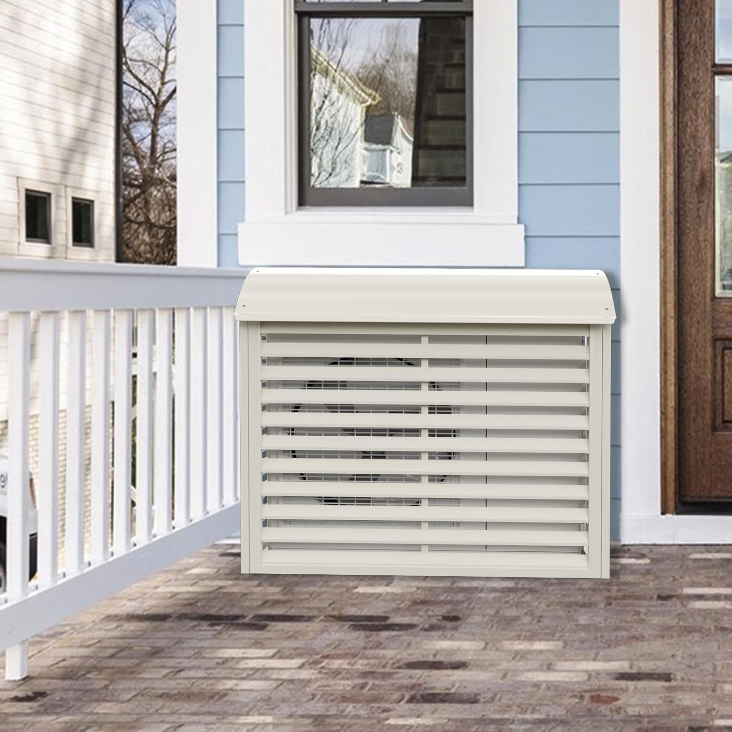 Mini Split Air Conditioner Cover, AC Cover for Outside Units, Outdoor Rain Snow Protection Sheet Noise Reduction, Fence to Hide Air Conditioner for Heat Pump Condenser Compressor