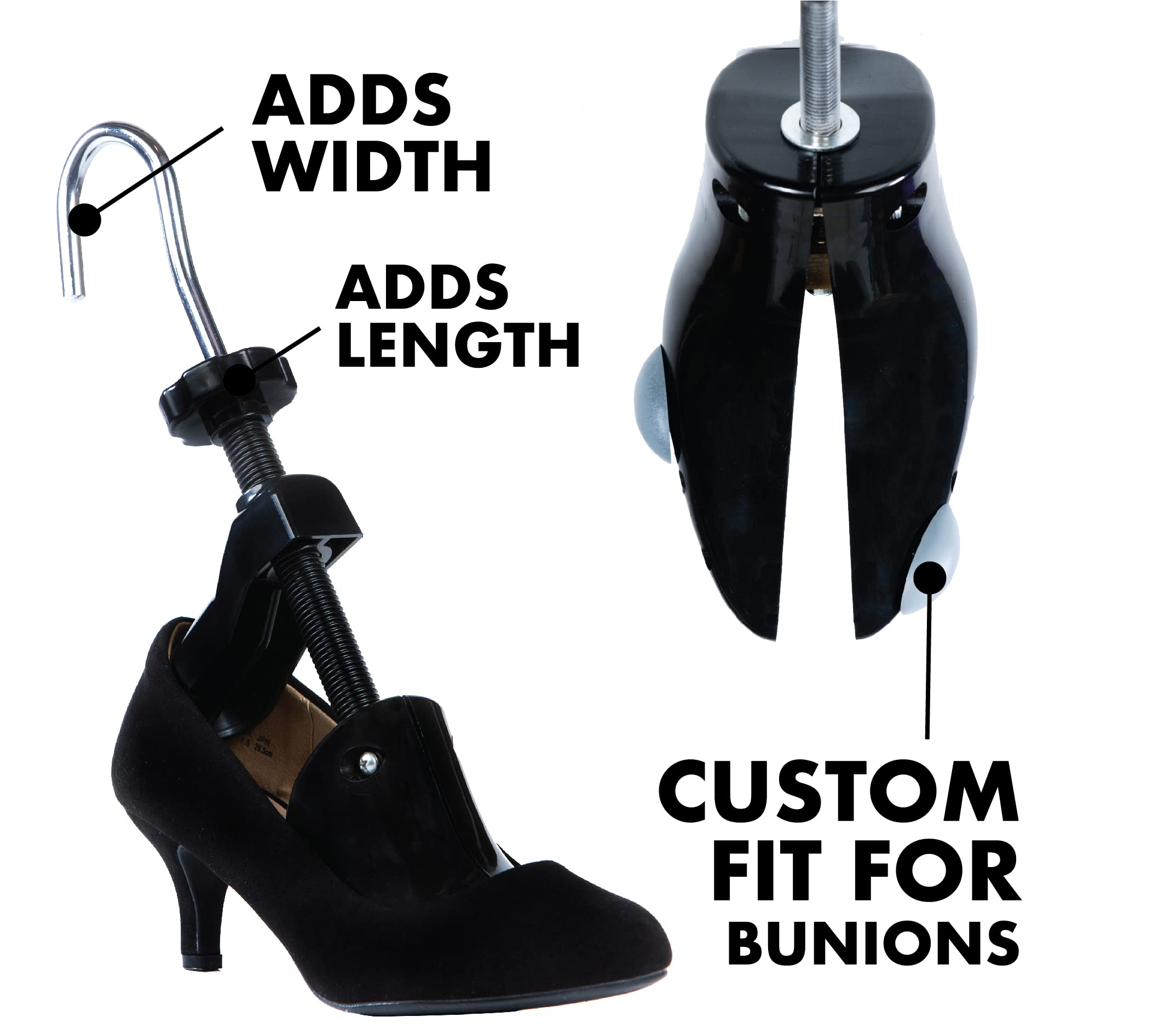 FOOTMATTERS - Ampliador de zapatos de alta calidad para hombre y mujer con zapatos ajustados
