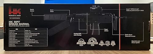 Miniatura 9 de Umarex HK Heckler & Koch MP7 rifle de aire de perdigones calibre .177, Negro