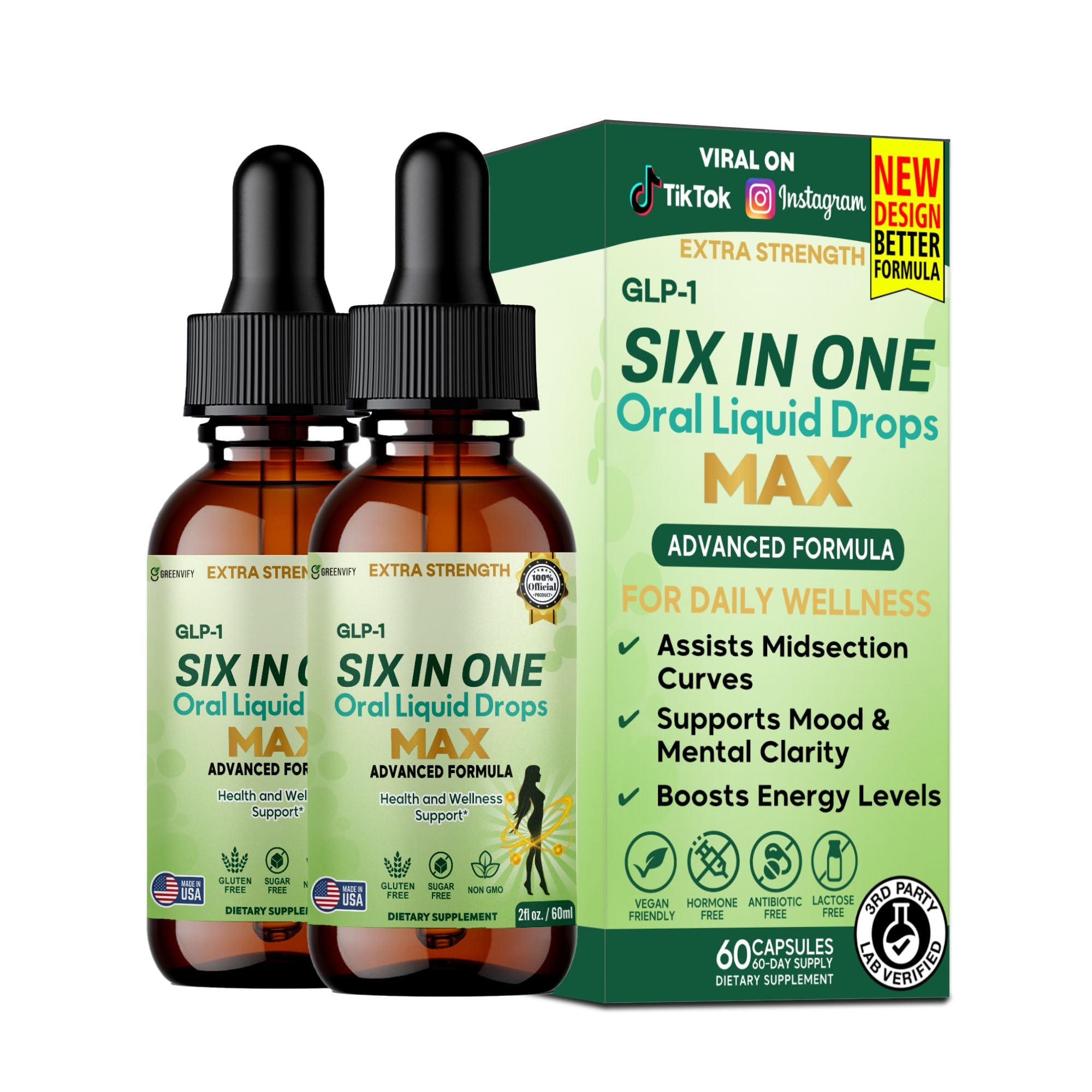 eqvp glp 1 six in one Amazon.com: GLP-1 Six in One Oral Liquid Drops Max, Extra Strength,  Advanced Formula, 60 Servings, 2 fl oz (2) : Health & Household
