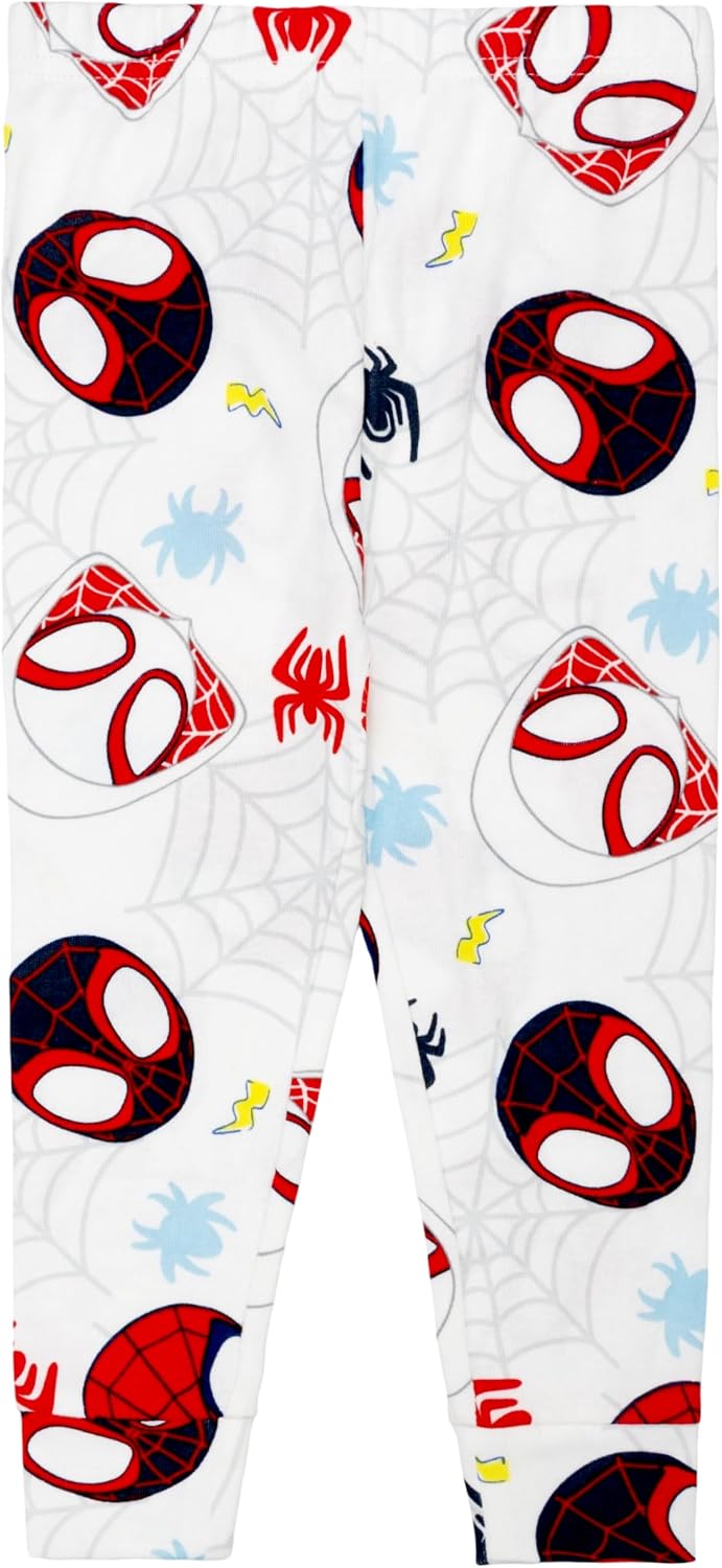 Marvel Boys' 4-piece Snug-fit Cotton Pajama Set, Soft & Cute for Kids