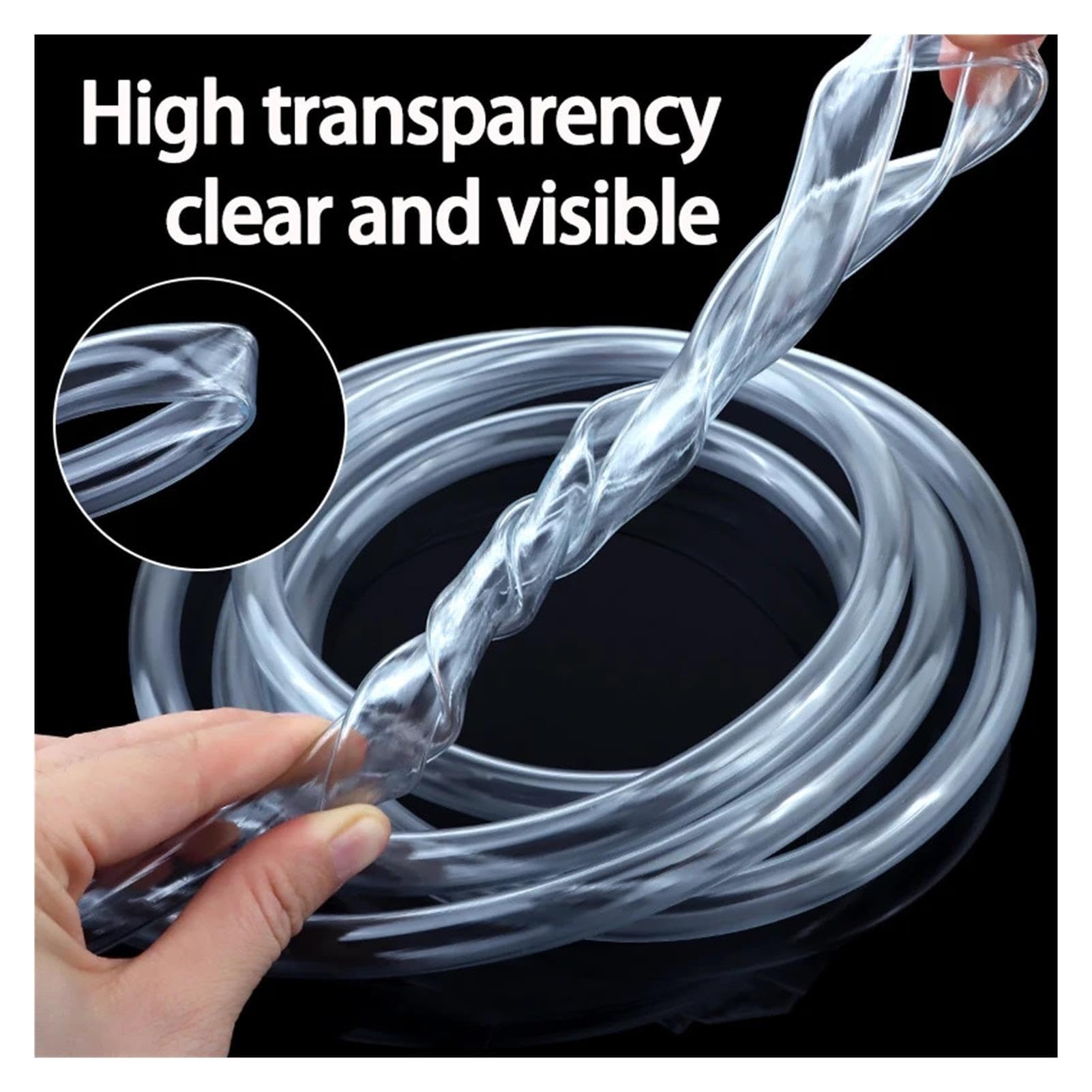 Clear PVC Flexible Hose Garden Aquarium Tube