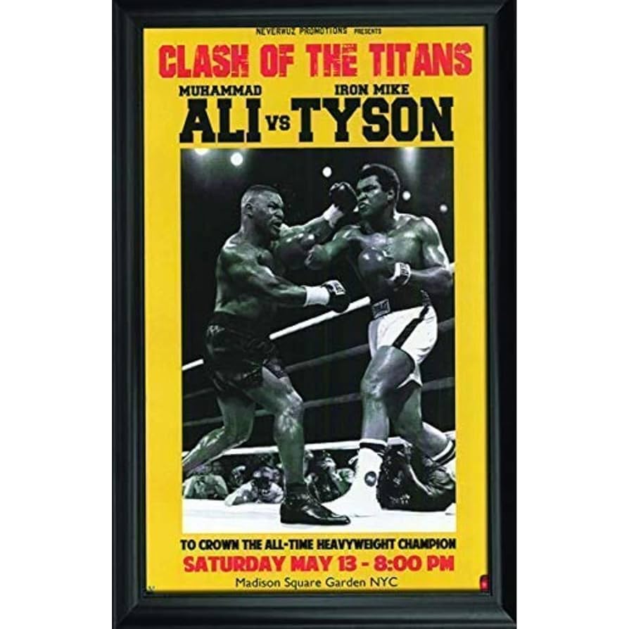 Amazon.com: Muhammad Ali & Mike Tyson Wall Art Decor Framed