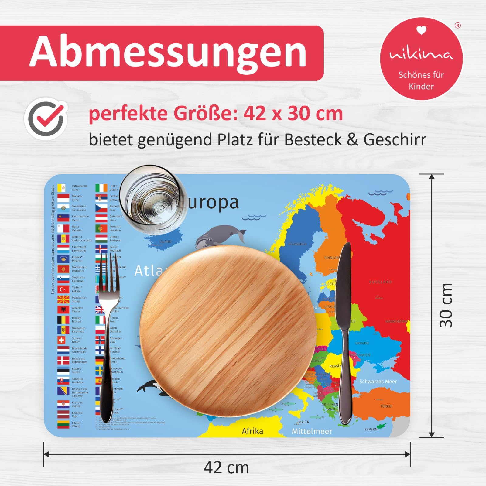 Tovagliette in vinile con nome personalizzabile - TenStickers