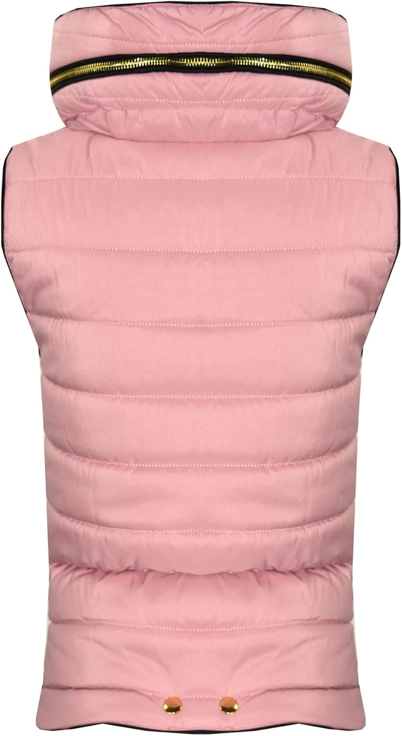 A2Z Kids Girls Boys Sleeveless Hooded Lined Gilet Body Warmer Puffer Jackets 5-13 Yr