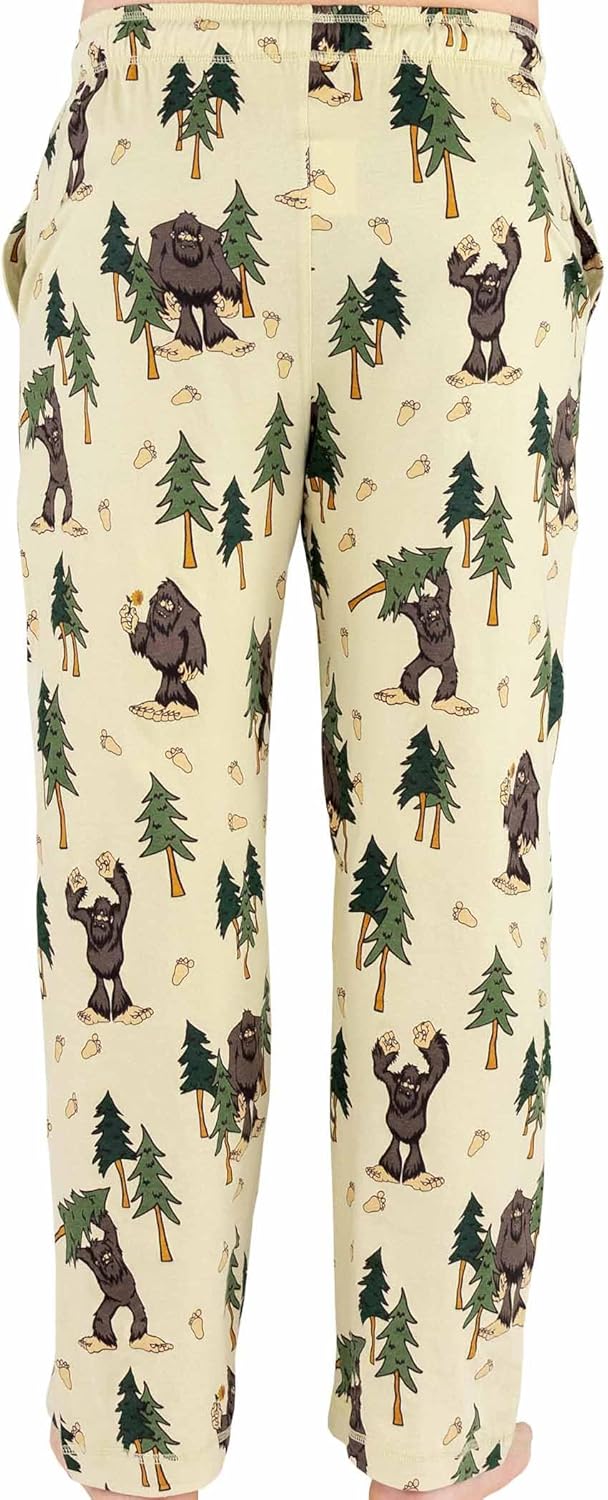 Lazy One Bear & Bigfoot Pajama Pants For Men, Men's Separate Bottoms, Lounge Pants, Funny, Humorous - Image 3