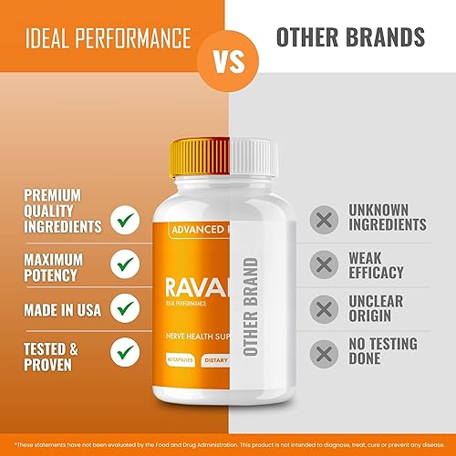 Miniatura 7 de Ravalief Capsules, píldoras de suplemento para la salud nerviosa avanzada de Ravalief, máxima fuerza, circulación saludable natural y niveles