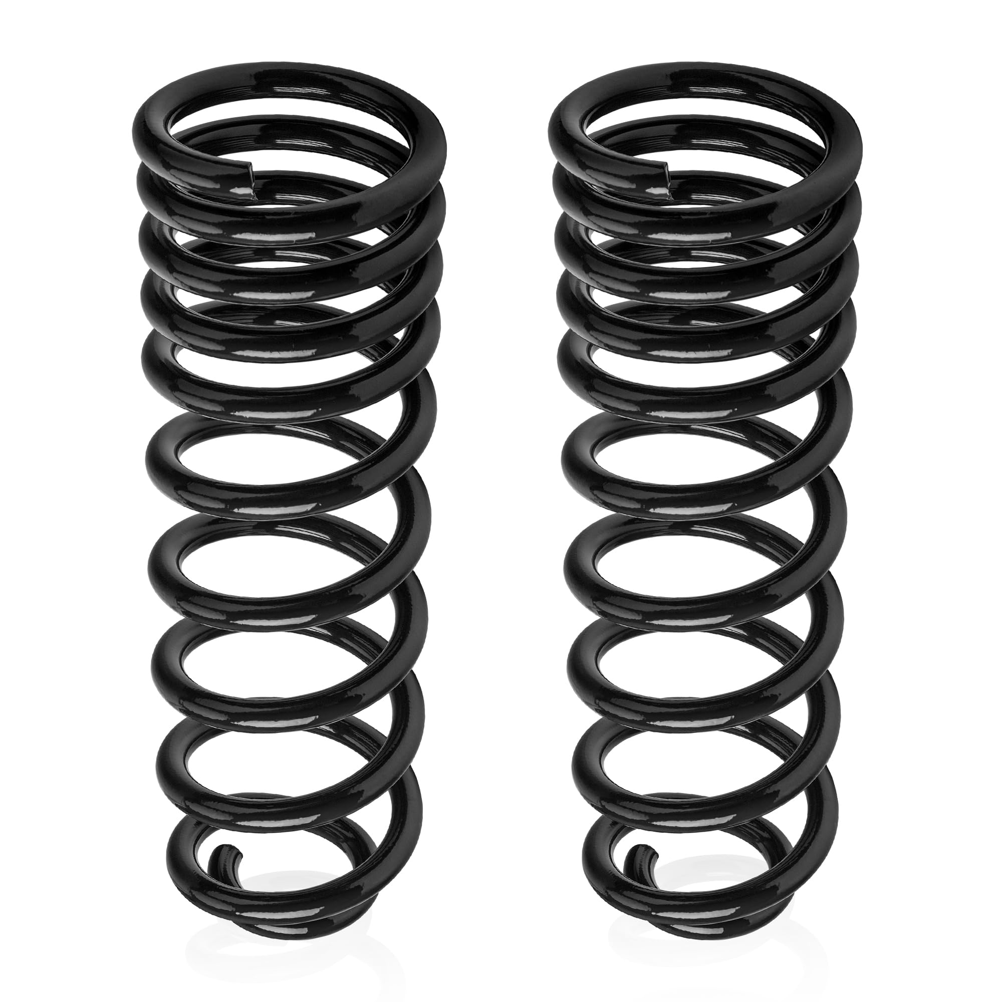 929-928 Rear Heavy Duty Coil Springs for 2009-2018 Ram 1500 2wd 4wd with 70% Extra Load Capacity (1200 Pounds) with a Subtle Height Adjustment, Black