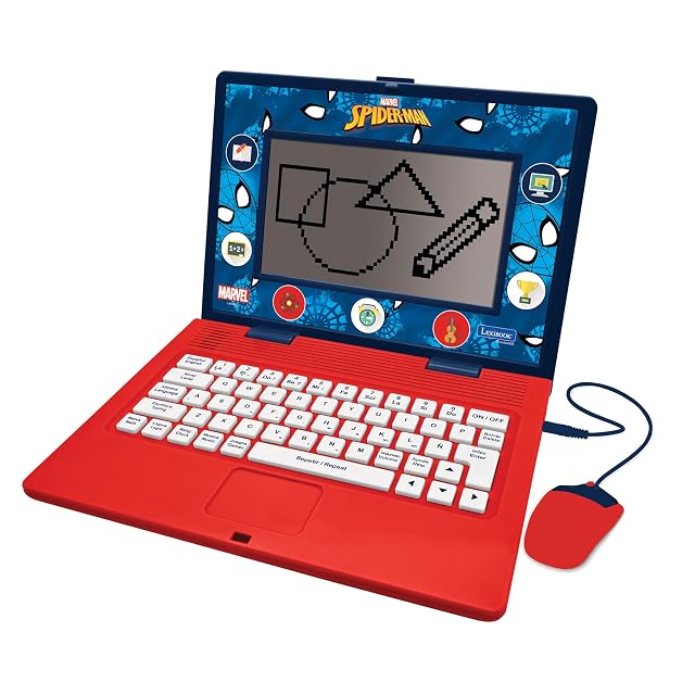 LEXIBOOK, Spider-Man, Portátil Educativo, JC599SPi2