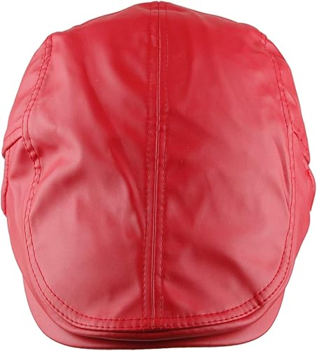 Miniatura 2 de moonsix Newsboys Gorras para hombre, boina de piel sintética, sombrero de Gatsby, sombreros planos, gorra de conducción Ivy