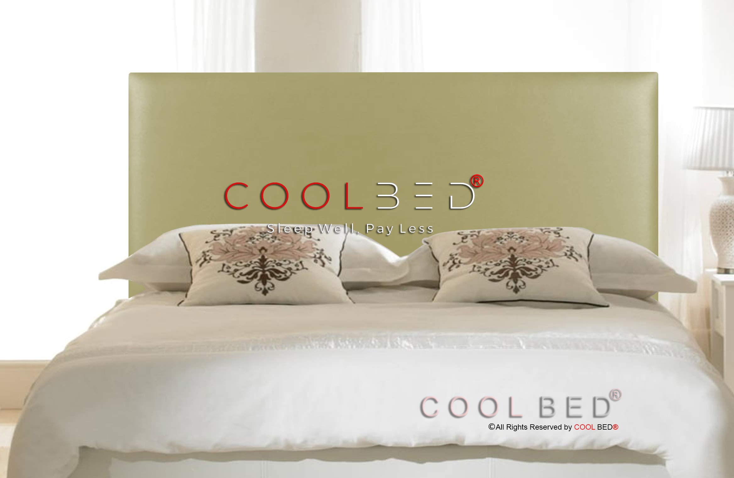 PLAIN FAUX LEATHER CHESTERFIELD HEADBOARD FOR DIVAN BED IN 20" AND 26" HEIGHT (SMALL DOUBLE - 4FT, CREAM - 26" Inches)