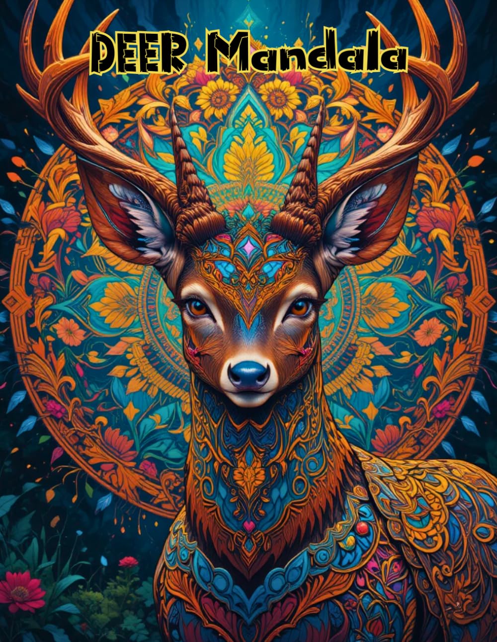 Zen Deer: Advanced & Intricate Geometric Patterns of Majestic Stags and Does for Focus.