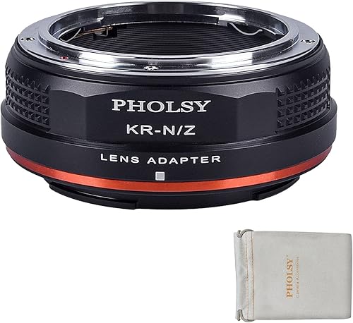 Miniatura 7 de PHOLSY Adaptador de Montura de Lente FTZ con Anillo de Control de Apertura para Lentes Nikon F (Tipo G) a Cuerpo de Cámara Nikon Z Compatible