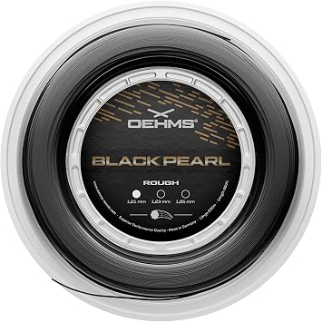 OEHMS Black Pearl Rough | Grooved Co-Polyester Tennis String | Spin & Power