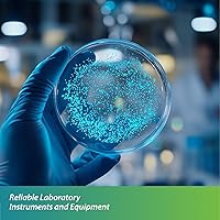 Vista 6 de Placa Petri de 3.543 x 0.591 in con anillo de agarre, equipo de laboratorio redondo para experimentos industriales y científicos, laboratorios