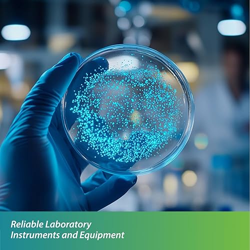 Miniatura 6 de Placa Petri de 3.543 x 0.591 in con anillo de agarre, equipo de laboratorio redondo para experimentos industriales y científicos, laboratorios