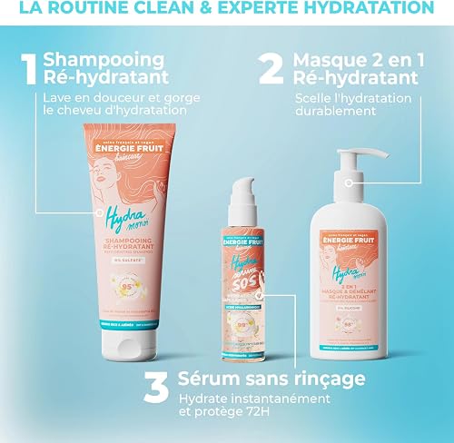 Energie Fruit Shampooing Monoi et Huile de Macadamia Bio 250ml Vegan - 7