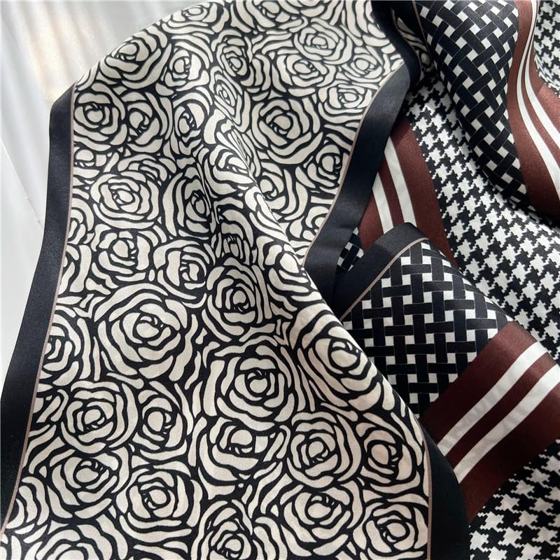 MEISEE 100% Mulberry Silk Scarf for Women 59”*6.3” Long Headscarf Neck Scarf Hair Wraps and Shawls with Gift Packed - Image 6