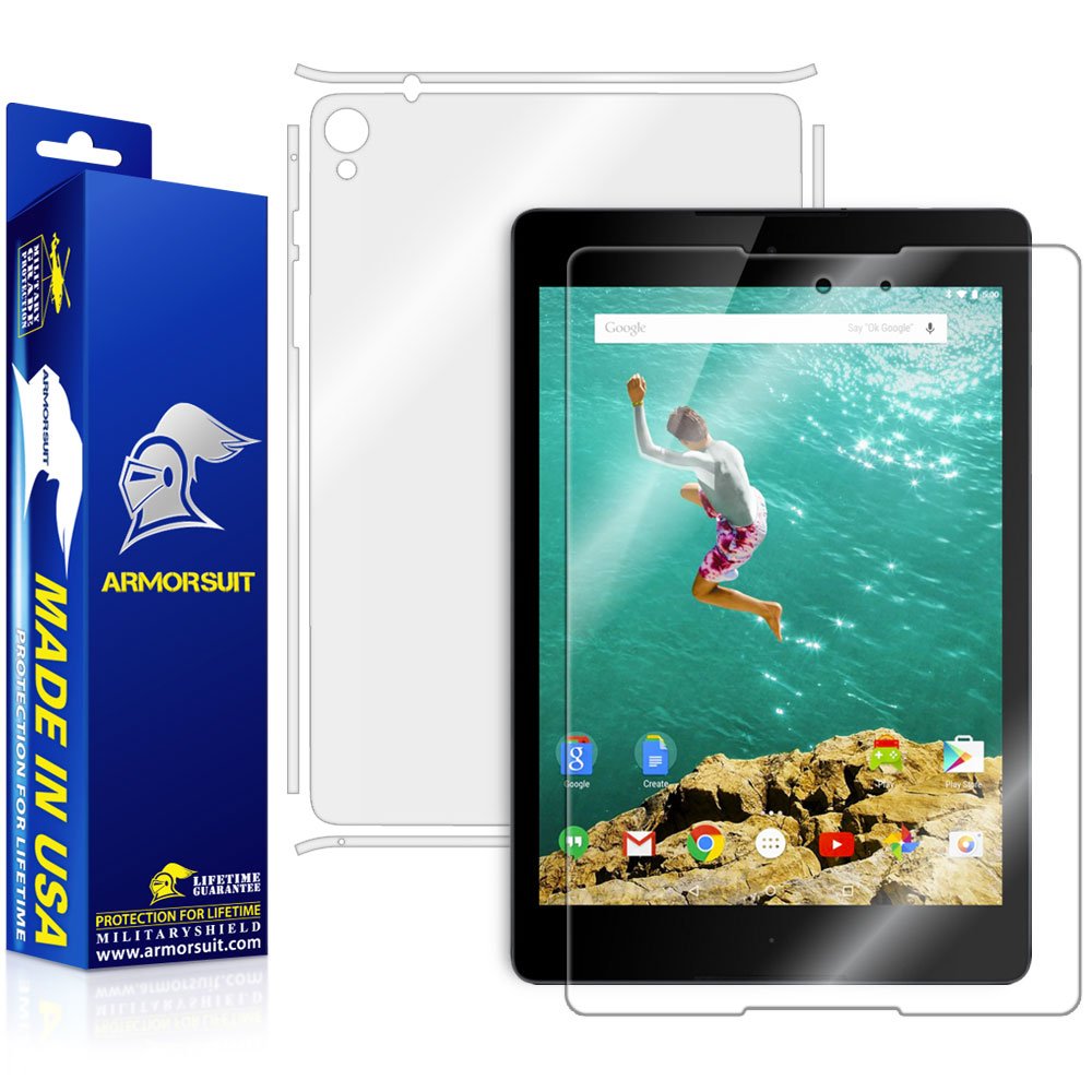 ArmorSuit HTC Nexus 9 Screen Protector + Full Body MilitaryShield Clear Full Skin Back Film Protector For HTC Nexus 9 - HD Clear Anti-Bubble