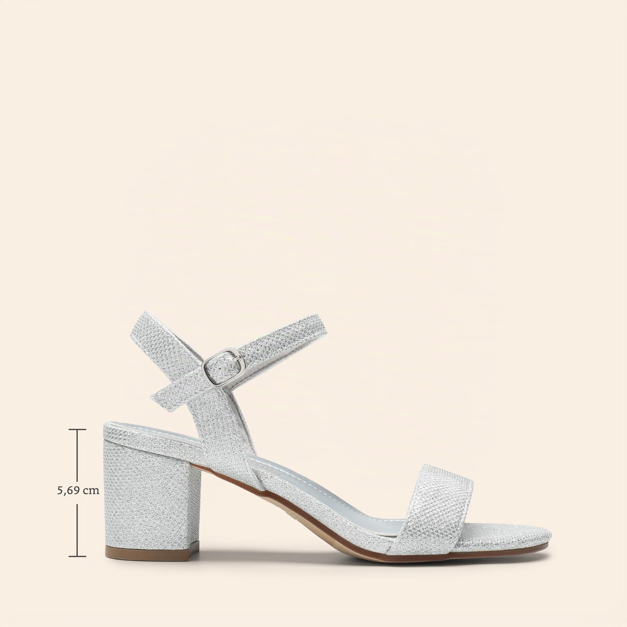 DREAM PAIRS Sandalia Vestir Tacón Mujer