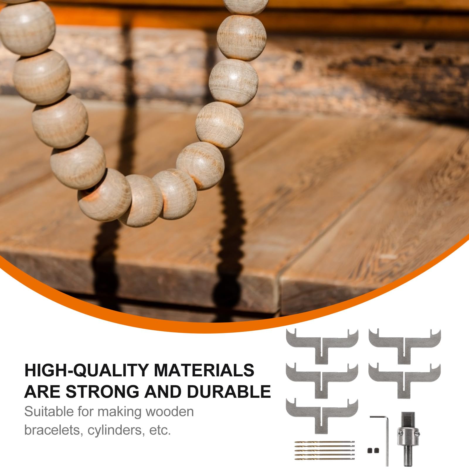 GALPADA Kit de Brocas para Pulseras y Anillos de Madera, Herramientas para Trabajos en Ébano y Palo de Rosa, Accesorios para Fresado y Creación de Pulseras DIY