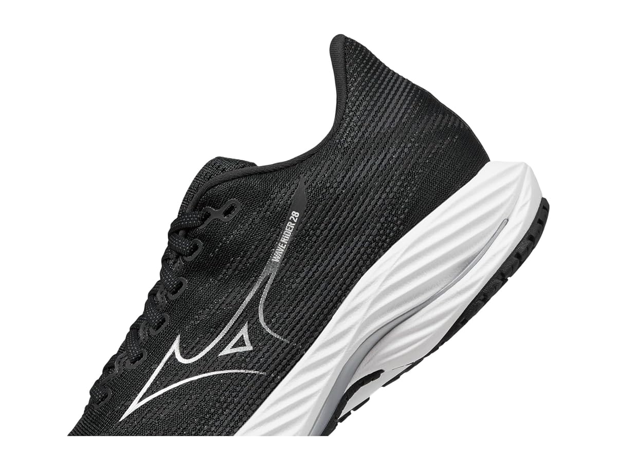 MIZUNO WAVE RIDER28 黒×シルバー 27cm Amazon.com | Mizuno Mens Wave Rider 28 Running Shoe, Black