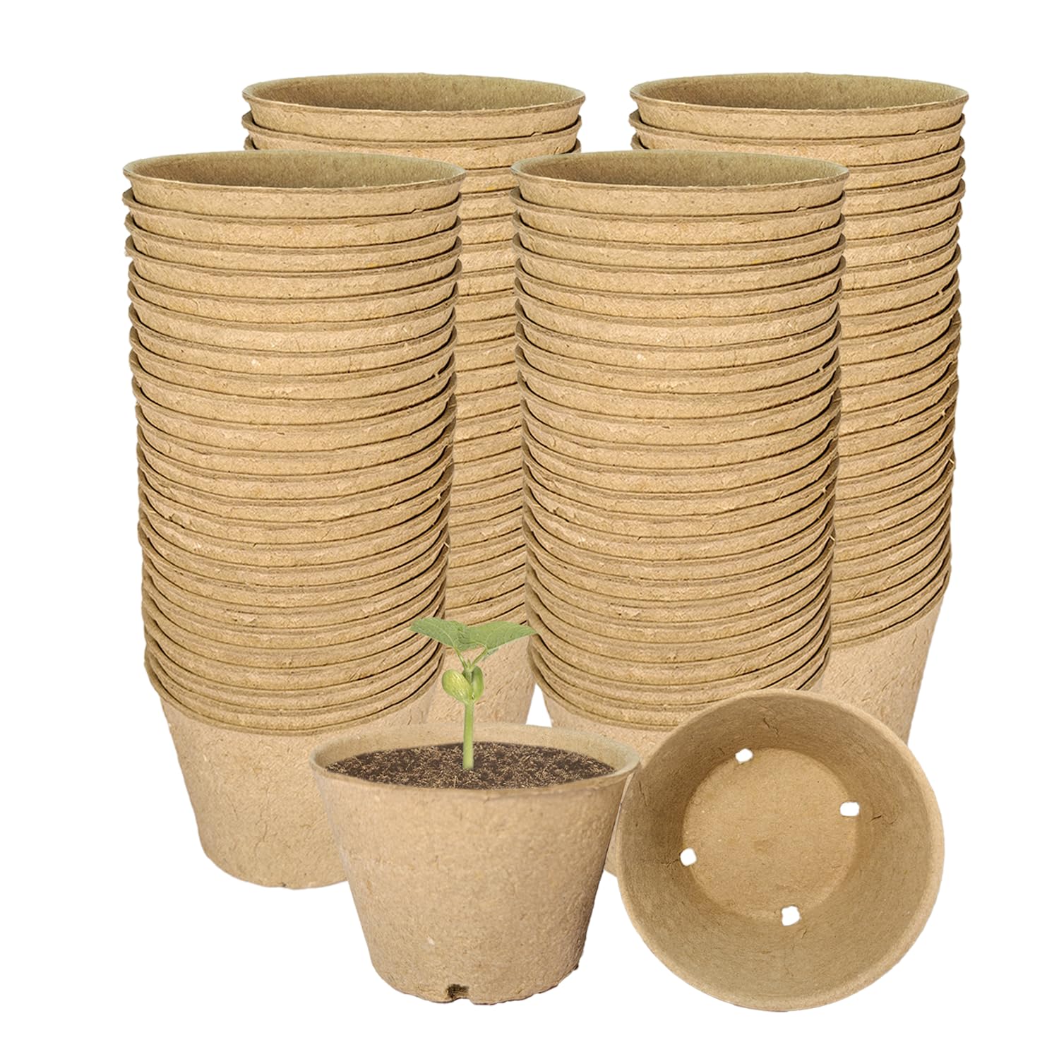 vwpvdeeg 100-Pack Peat Pots