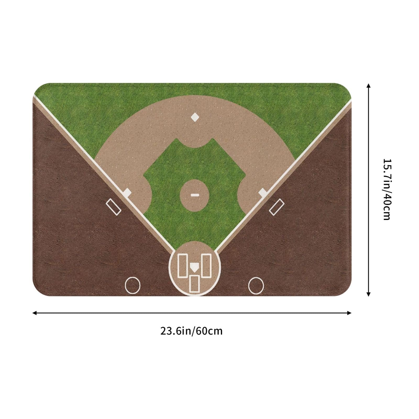 Amazon | カーペット 野球 スポーツ ラグ 60×40cm ラグマット 