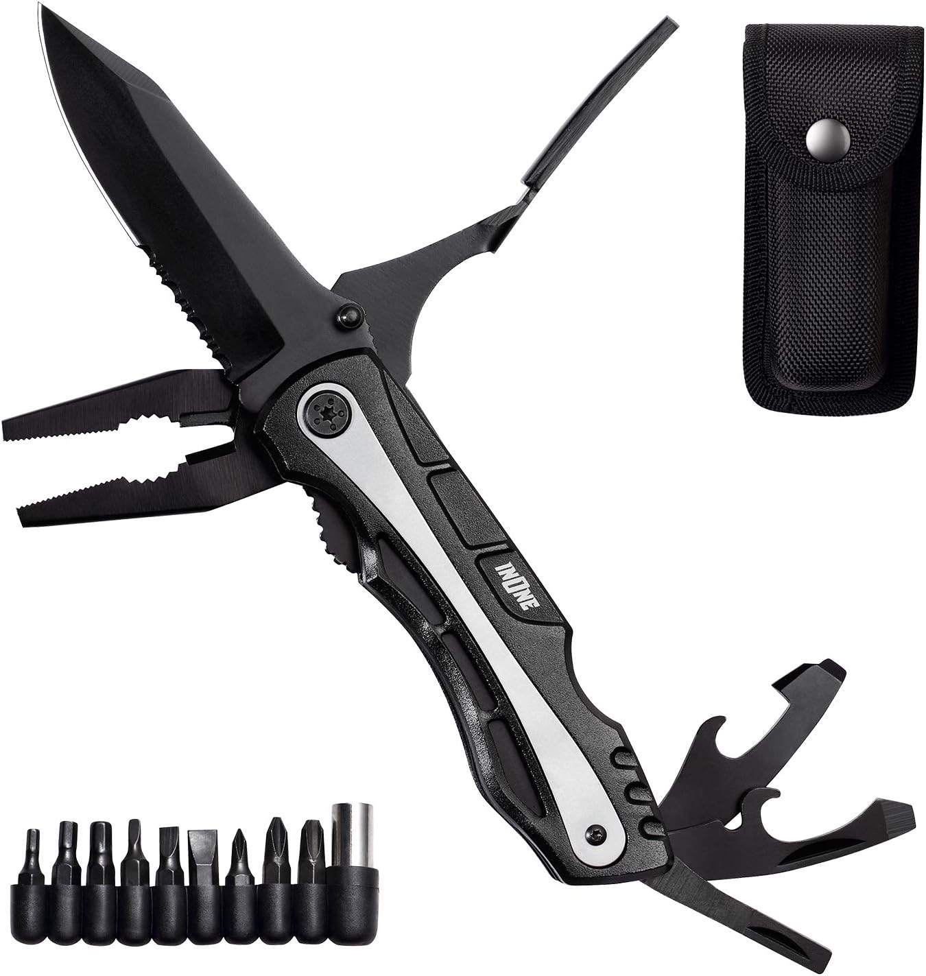 Multifunction Folding Pocket Knife with Multi Screwdriver Set Multitool for Home, Outdoor