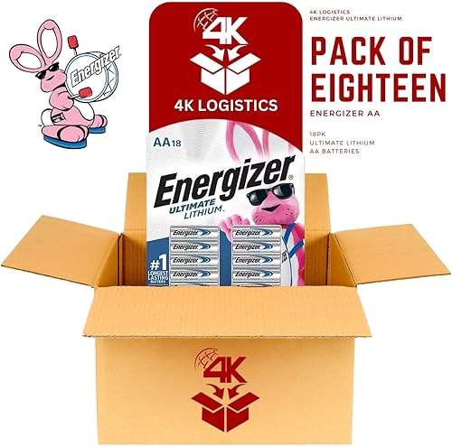 Miniatura 2 de 4K Logistics Energizer - Baterías de litio AA de mayor duración del mundo, doble A, litio (paquete de 18)