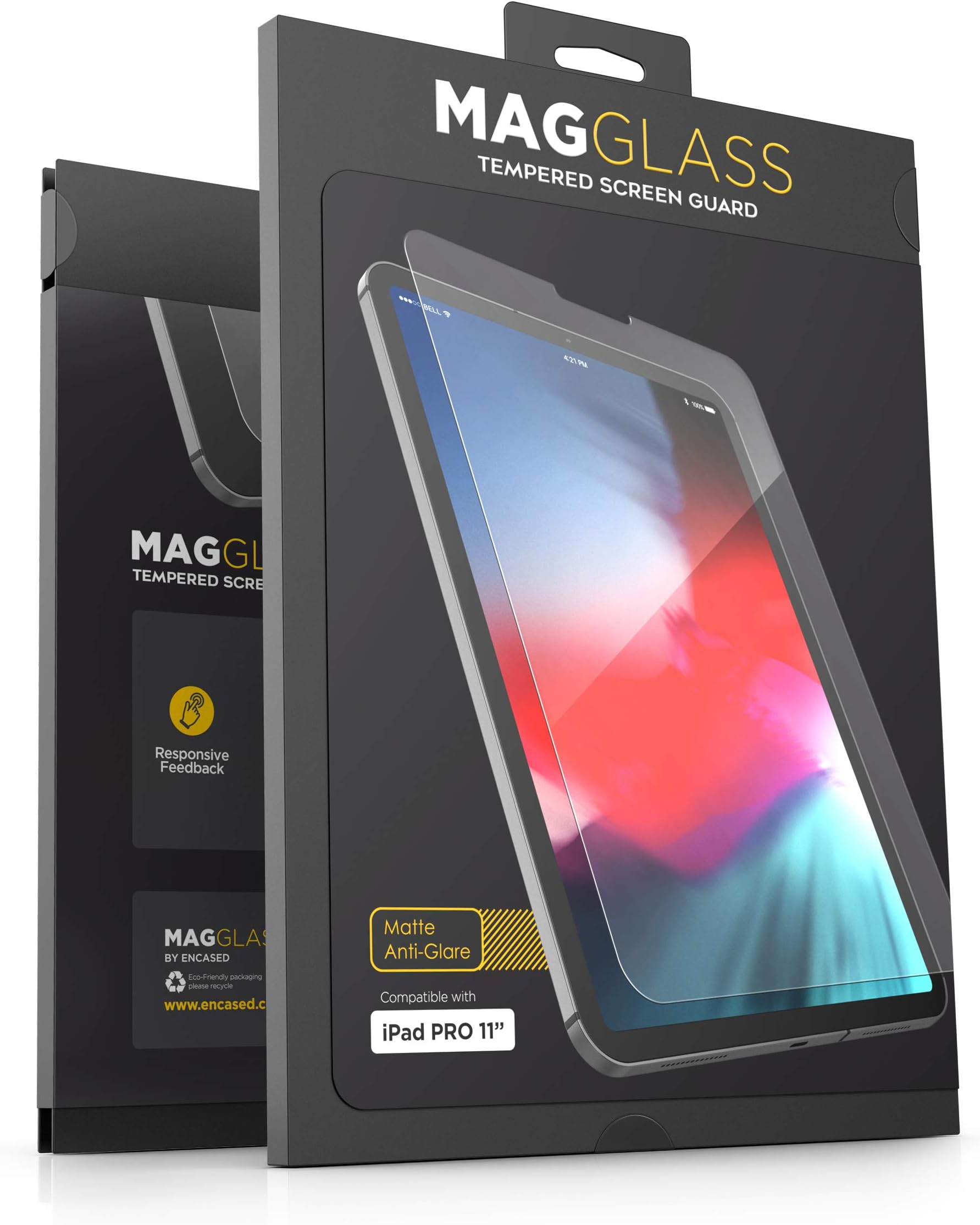magglass Matte Screen Protector for iPad Pro 11" Tempered Glass (2020/2021/2022) Fingerprint Resistant Anti Glare Screen Guard (Case Compatible)