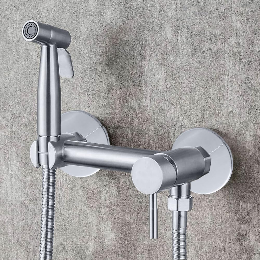 Rosetta per Rubinetto Copri Tubo, Rubinetto Rosetta Acciaio Inox 4 pezzi Ø 23mm, Autoadesiva Foro Valvola Copertura, Anti-Ruggine e Durevole, Protezione per Tubi e Rubinetto
