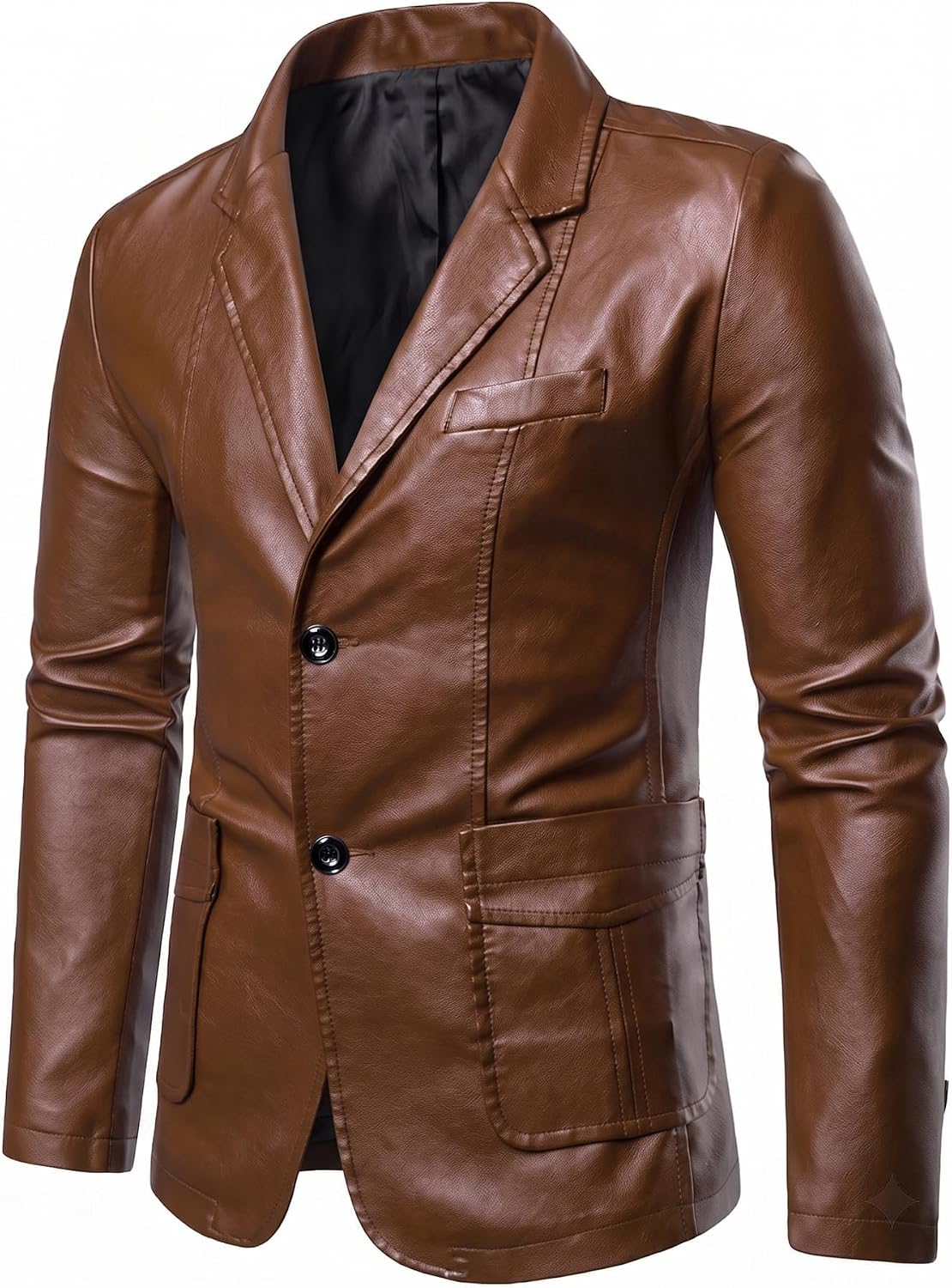 Mens Leather Jacket Faux Leather Motorcycle Jackets Blazer for Men Biker Coat Outwear